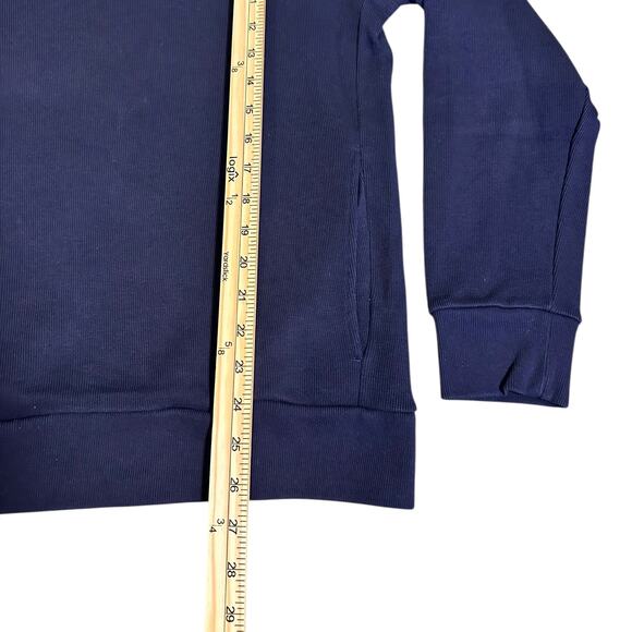 Lacoste Men’s 1/4 Zip Pullover – Navy Blue & Orange Size 6 (XL) Preppy Golfwear - Picture 9 of 12